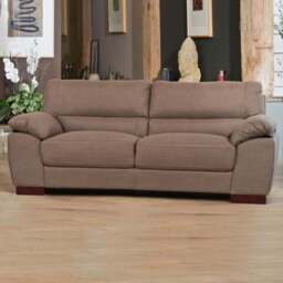 Westbrook 3 Seater Brown Textured Fabric Sofa - Artemis Home - Wilko - thumbnail 1