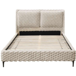 Birlea Tilly King Size Faux Fur Bed - White - Wilko - thumbnail 4