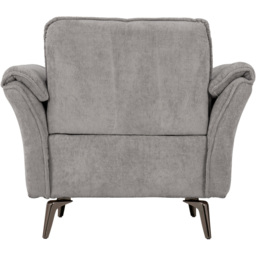 Seconique Amalfi Single Seater Grey Fabric Chair - Wilko - thumbnail 6