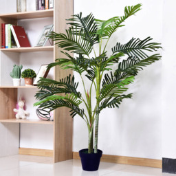 Outsunny Tropical Palm Tree Artificial Plant In Pot 5ft - Multi - Wilko - thumbnail 3