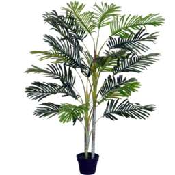 Outsunny Tropical Palm Tree Artificial Plant In Pot 5ft - Multi - Wilko - thumbnail 1