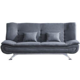 Living and Home 2 Seater Grey Linen Fabric Sofa Bed - Wilko - thumbnail 3