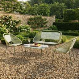 Cleo Sofa Set Green - Size: 4 Seater - Outdoor Essentials - Wilko - thumbnail 4