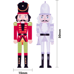 St Helens Purple Wooden Nutcracker Stickers 12 Pack - Size: 50 x 15 x 3cm - Wilko - thumbnail 7