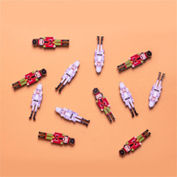St Helens Purple Wooden Nutcracker Stickers 12 Pack - Size: 50 x 15 x 3cm - Wilko - thumbnail 6