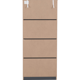 Seconique Dakota 2 Door Dark Grey Wardrobe - Size: 175 x 75 x 48cm - Wilko - thumbnail 7