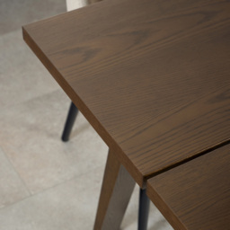 Florence A Line Smoked Oak Rectangular Dining Table - Brown - Furniture To Go - Wilko - thumbnail 5