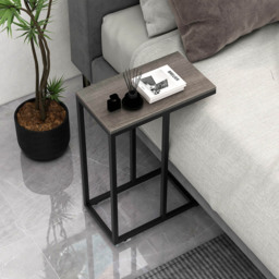 Costway Grey C Shaped End Table - Size: 45 x 25 x 64cm - Wilko - thumbnail 5