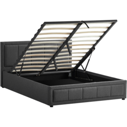 VIDA DESIGNS Vanita Double Dark Grey Ottoman Bed - Wilko - thumbnail 3
