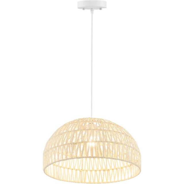 Costway Beige Dome Paper Ceiling Pendant Light - Size: 47 x 47 x 31cm - Cream - Wilko - image 1