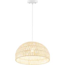 Costway Beige Dome Paper Ceiling Pendant Light - Size: 47 x 47 x 31cm - Cream - Wilko