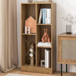 Costway 5 Cube Natural Kids Bookcase - Size: 5 Shelf - n/a - Wilko