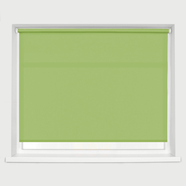 Caecus Straight Edge Roller Blind Lime Green 180cm - Wilko - image 1