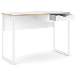 Florence Function Plus Single Drawer Desk White and Oak Trim - Size: 48 x 110 x 76cm - Furniture to Go - Wilko - thumbnail 5