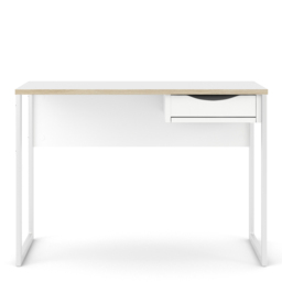 Florence Function Plus Single Drawer Desk White and Oak Trim - Size: 48 x 110 x 76cm - Furniture to Go - Wilko - thumbnail 6