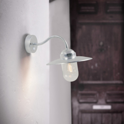 Nordlux Luxembourg Galvanised Outdoor Wall Light with Sensor - Size: 27 x 27.5 x 27cm - Silver - Wilko - thumbnail 3