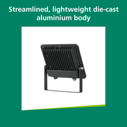Sylvania SylFlood Black 58W LED Outdoor Floodlight - Size: 3.3 x 25.1 x 19.6cm - Wilko - thumbnail 7