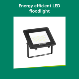 Sylvania SylFlood Black 58W LED Outdoor Floodlight - Size: 3.3 x 25.1 x 19.6cm - Wilko - thumbnail 6