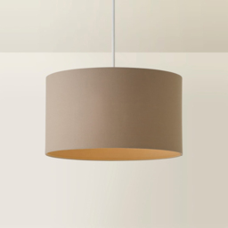 ValueLights Reni Taupe Fabric Medium Drum Ceiling Lamp Shade - Size: 20 x 35 x 35cm - Wilko - thumbnail 6