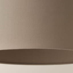 ValueLights Reni Taupe Fabric Medium Drum Ceiling Lamp Shade - Size: 20 x 35 x 35cm - Wilko - thumbnail 4