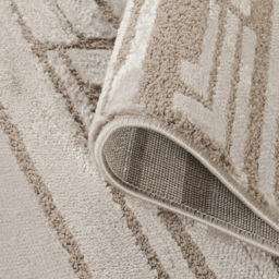 Desire Rugs Hamilton Mocha Bold Geometric Rug 80 x 150cm - Size: 150 x 80 x 1.3cm - Brown - Wilko - thumbnail 4
