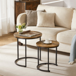Vida Designs Brooklyn Dark Wood Nest of Tables Set of 2 - Wilko - thumbnail 6