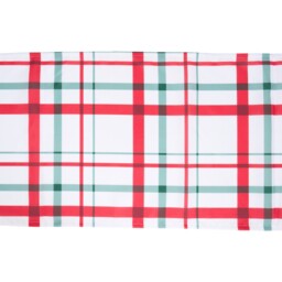 Plaid Tartan Table Runner White - All I Want For Christmas - Wilko - thumbnail 3