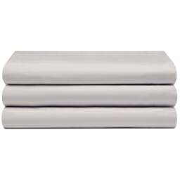 Serene Super King Ivory Flat Bed Sheet - Cream - Wilko