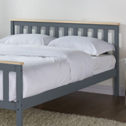 Home Detail Woodford Double Grey and Oak Wooden Bed - Wilko - thumbnail 3