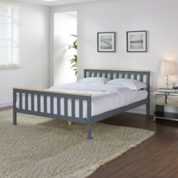 Home Detail Woodford Double Grey and Oak Wooden Bed - Wilko - thumbnail 5