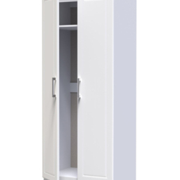 Crowndale Kent Ready Assembled 2 Door White Ash and Modern Oak Wardrobe - Wilko - thumbnail 7