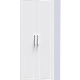 Crowndale Kent Ready Assembled 2 Door White Ash and Modern Oak Wardrobe - Wilko - thumbnail 3