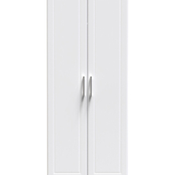 Crowndale Kent Ready Assembled 2 Door White Ash and Modern Oak Wardrobe - Wilko - thumbnail 4
