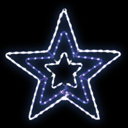 The Christmas Workshop 5m Blue and White LED Star String Light - Wilko - thumbnail 4