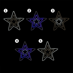 The Christmas Workshop 5m Blue and White LED Star String Light - Wilko - thumbnail 5