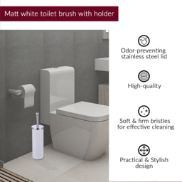 Innoteck Essentials 6 Piece White Bathroom Set - Size: 26 x 17 x 17cm - Wilko - thumbnail 6