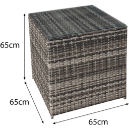 Oseasons Malta 8 Seater Grey Walnut Rattan Rising Firepit Corner Sofa Set - Brown - Wilko - thumbnail 6