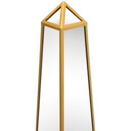 MirrorOutlet The Obelisk Gold Metal Edged Mirrored Ornament 120 x 25cm - Wilko - thumbnail 5