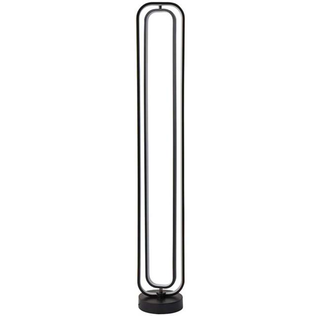 ValueLights Infinity Black Adjustable Revolving Integrated LED Floor Lamp - Size: 122.5 x 19 x 18cm - Wilko - image 1