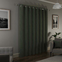 Enhanced Living Austin Green Thermal Blackout Eyelet Curtains 229 x 229cm - Wilko - thumbnail 4
