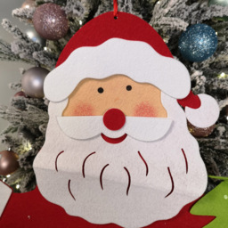 Samuel Alexander Red and White Christmas Hanging Santa Advent Calendar - Size: 90 x 18 x 12cm - Multi - Wilko - thumbnail 7