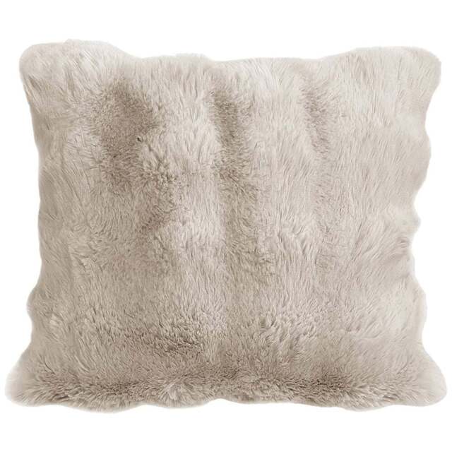 Sweet Dreams Alpine Cream Faux Fur Cushion 56 x 56cm - Wilko - image 1