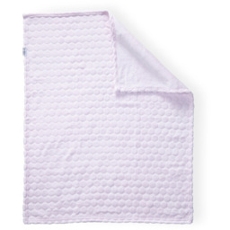 Clair de Lune Baby Pink Marshmallow Pram Blanket 90 x 70cm - Size: 0.5 x 70 x 90cm - Wilko - thumbnail 6