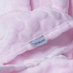 Clair de Lune Baby Pink Marshmallow Pram Blanket 90 x 70cm - Size: 0.5 x 70 x 90cm - Wilko - thumbnail 4