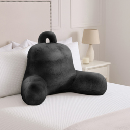 Sweet Dreams Alpine Charcoal Faux Fur Back Pillow 65 x 55cm - Size: 65 x 55 x 1cm - Wilko - thumbnail 3