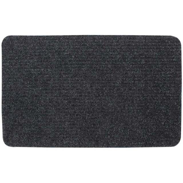JVL Delta Charcoal Indoor Door Mat 50 x 80cm - Grey - JVL Homewares - Wilko - image 1