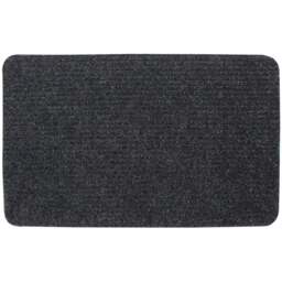 JVL Delta Charcoal Indoor Door Mat 50 x 80cm - Grey - JVL Homewares - Wilko - thumbnail 1