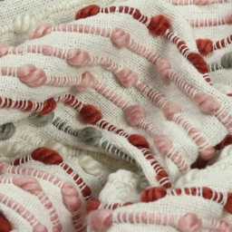 furn. Dhadit Blush Pink Stripe Throw 130 x 150cm - Size: 150 x 130cm - Wilko - thumbnail 4