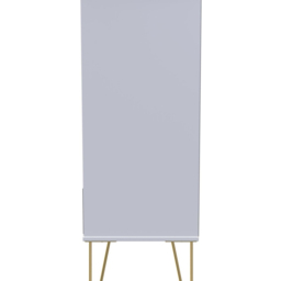 Crowndale Diamond 5 Drawer Matt Indigo and White Chest of Drawers - Wilko - thumbnail 5