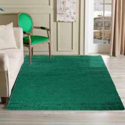 Desire Rugs Oxford Emerald Plain Shaggy Runner Rug 60 x 220cm - Wilko - thumbnail 3